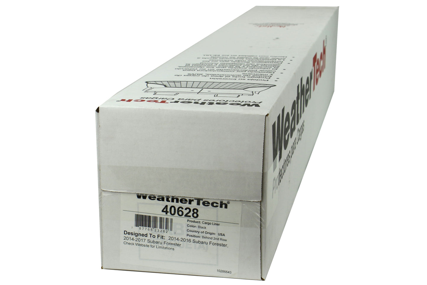 Weathertech Black Cargo Line - 2014-2018 Subaru Forester