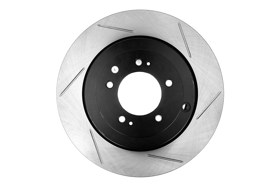 Stoptech Slotted Rear Rotor Pair - 2008-2015 Mitsubishi Evo X