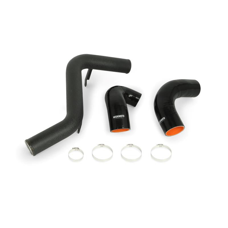 Mishimoto Hot Side Intercooler Pipe Kit Wrinkle Black - 2013-2018 Ford Focus ST