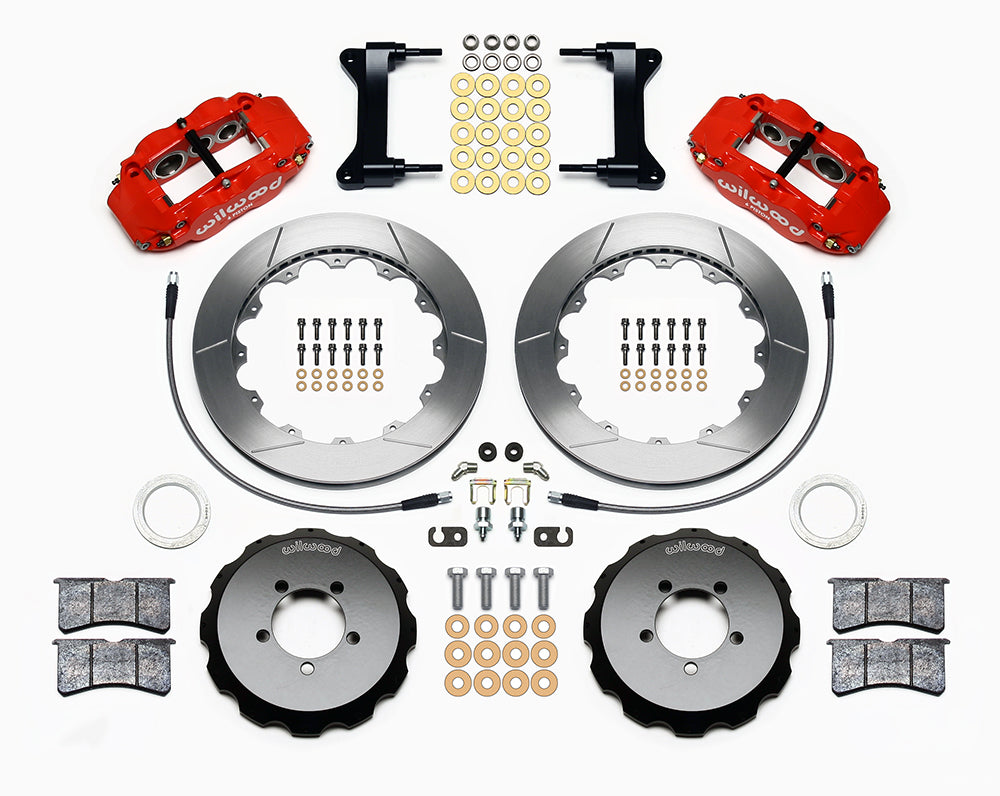 Wilwood FNSL6R 13.06in Front Kit Red - 2002-2021 Subaru WRX / 2004-2021 STI / 2003-2006 Baja / 1998-2013 Forester / 1994-2014 Impreza / 1994-2009 Legacy / 2000-2009 Outback
