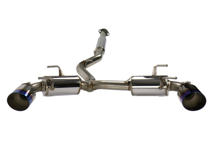 MXP Comp RS TI Tips Catback Exhaust System Blue Tips - 2013-2016 Scion FR-S / 2013-2024 Subaru BRZ / 2017-2024 Toyota GR86