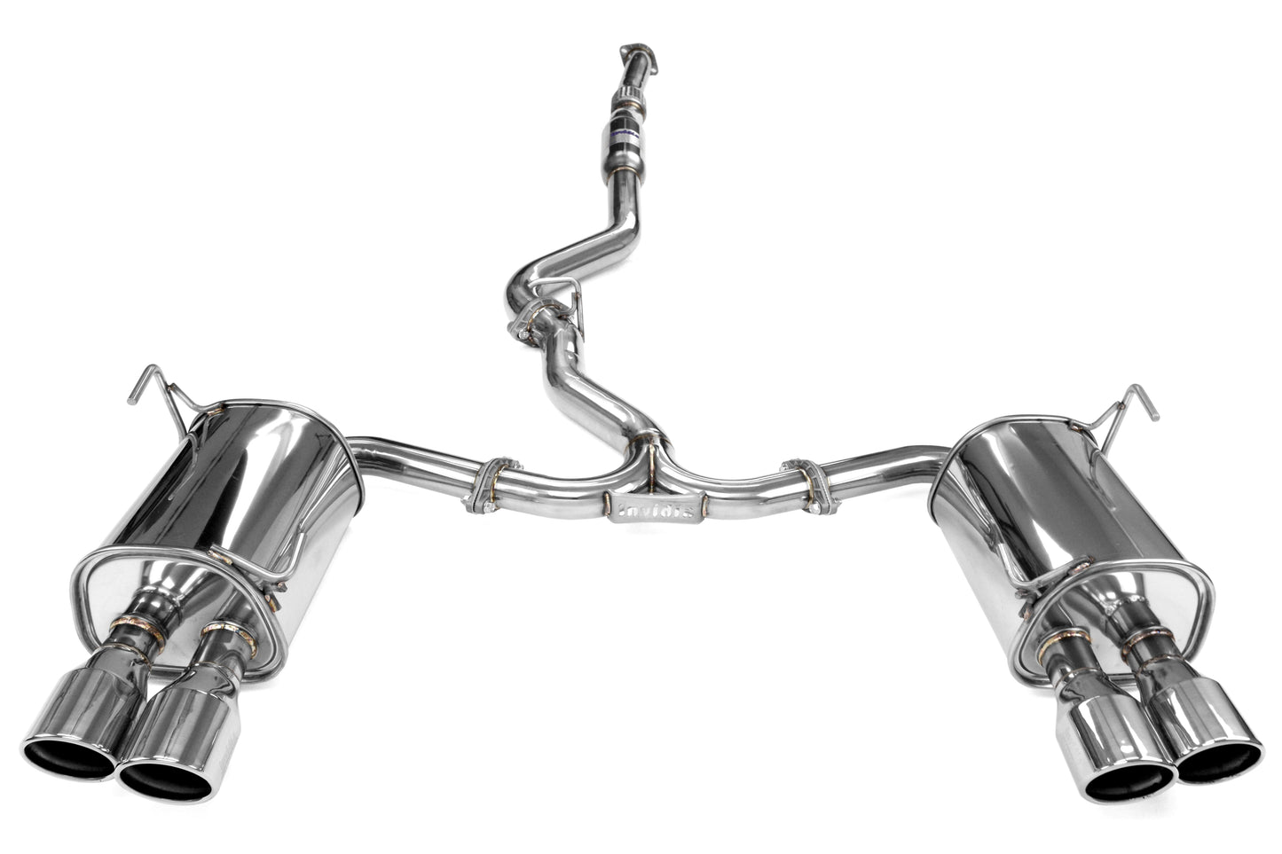 Invidia Q300 Quad Tipped Cat Back Exhaust - Stainless Tips - 2015-2021 Subaru WRX / STI