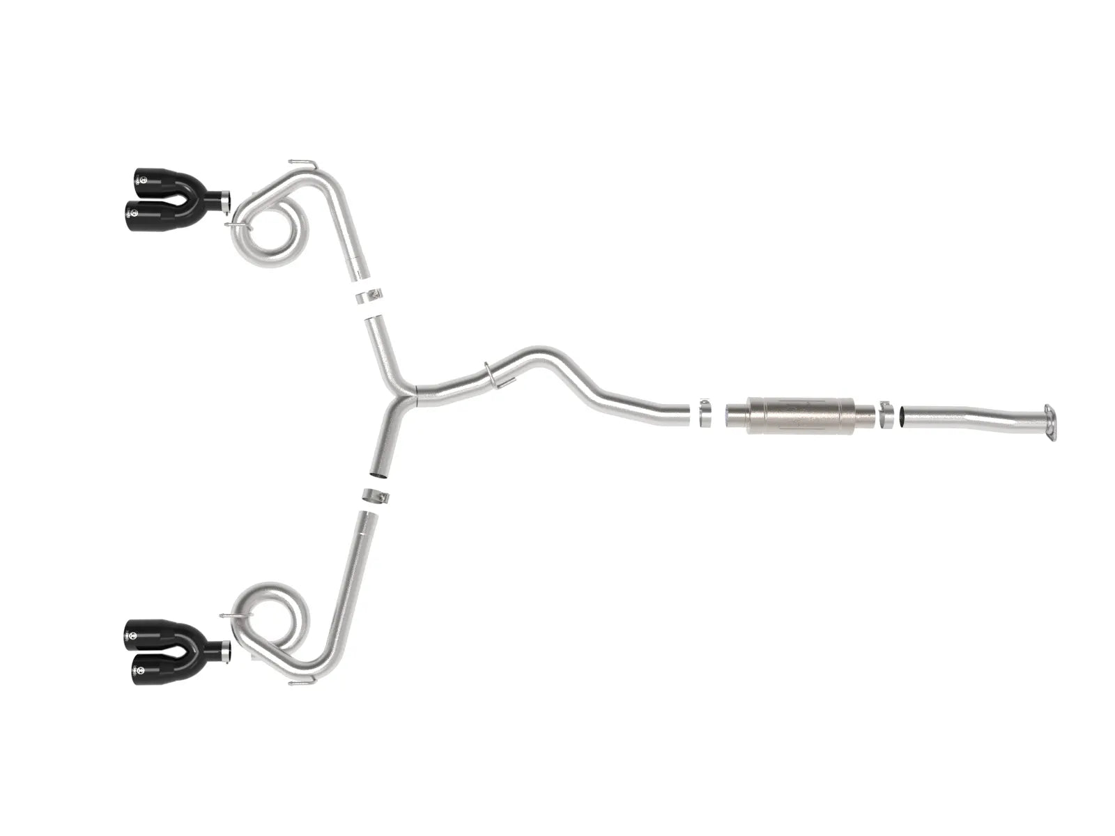 aFe Power Takeda 3in to 2-1/2in Stainless Cat-Back Exhaust - Black Tips - 2015-2021 Subaru WRX / STI (H4-2.0/2.5L)