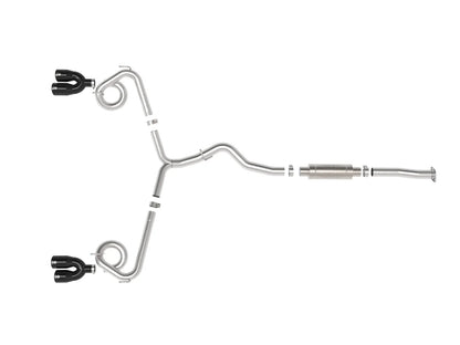 aFe Power Takeda 3in to 2-1/2in Stainless Cat-Back Exhaust - Black Tips - 2015-2021 Subaru WRX / STI (H4-2.0/2.5L)
