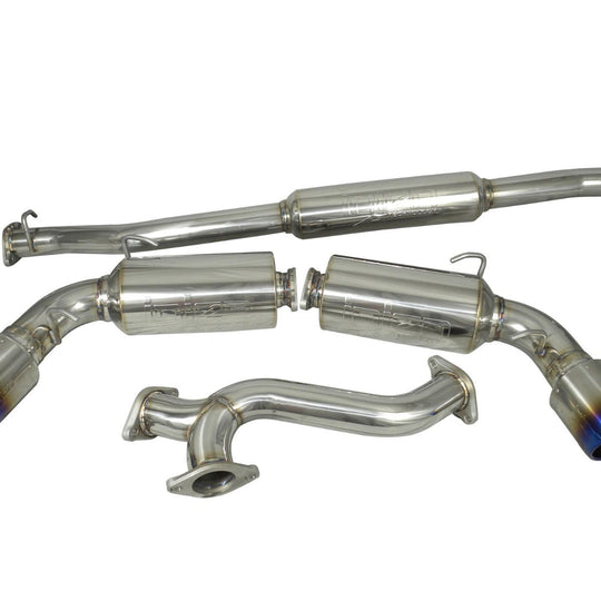 Injen Stainless Steel Exhaust w/ Spiral Embossed Resonator - 2013-2021 Scion FR-S / Subaru BRZ / Toyota 86