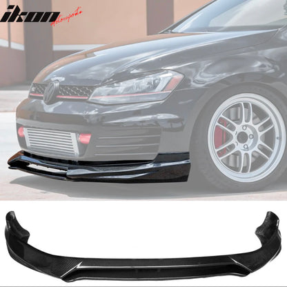 2014-2018 IKON motorsports Volkswagen GTI MK7 RG Style Front Bumper Lip Carbon Fiber