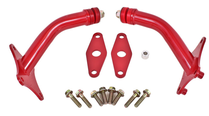 BMR 16-17 6th Gen Camaro Motor Mount Kit w/ Integrated Stands (Polyurethane) - Red