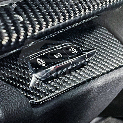 Corvette C8 DRY CARBON FIBER HUD Headlight Switch Button Panel Cover