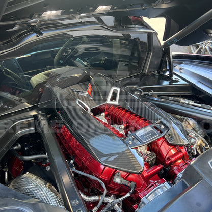 Chevrolet Corvette C8 Z06 DRY CARBON FIBER Engine Cover