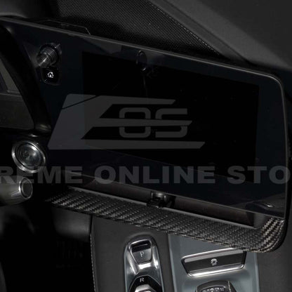 Corvette C8 DRY CARBON FIBER Dash Trim