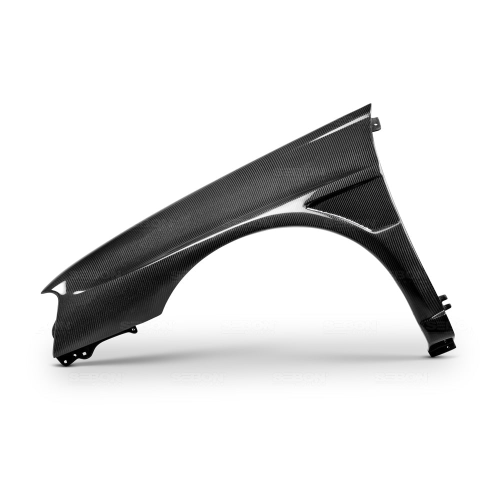 Seibon Carbon Fiber 10mm Wider Fenders - 2004-2005 Subaru WRX / STI Sedan