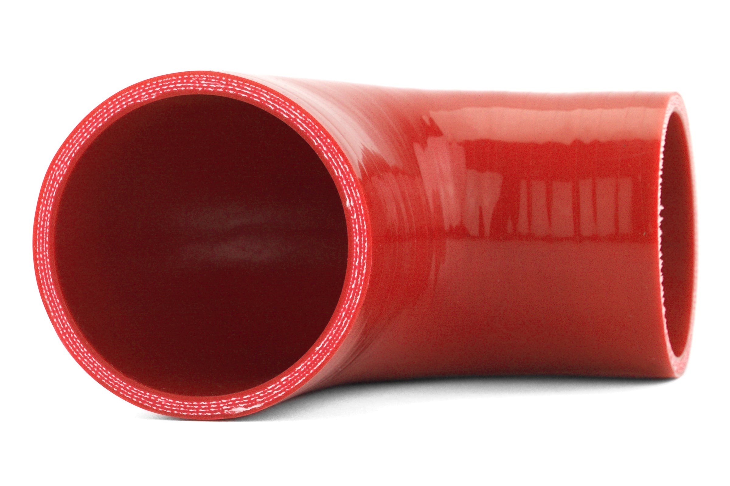 Mishimoto Lower Intercooler Pipe Red - 2008-2015 Mitsubishi Evo X