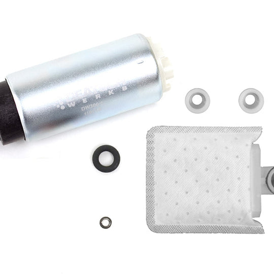 DeatschWerks DW300 Series Fuel Pump w/ Install Kit - Mitsubishi Models (inc. 2003-2006 Evo 8/9 / 1995-1998 Eclipse Turbo AWD)