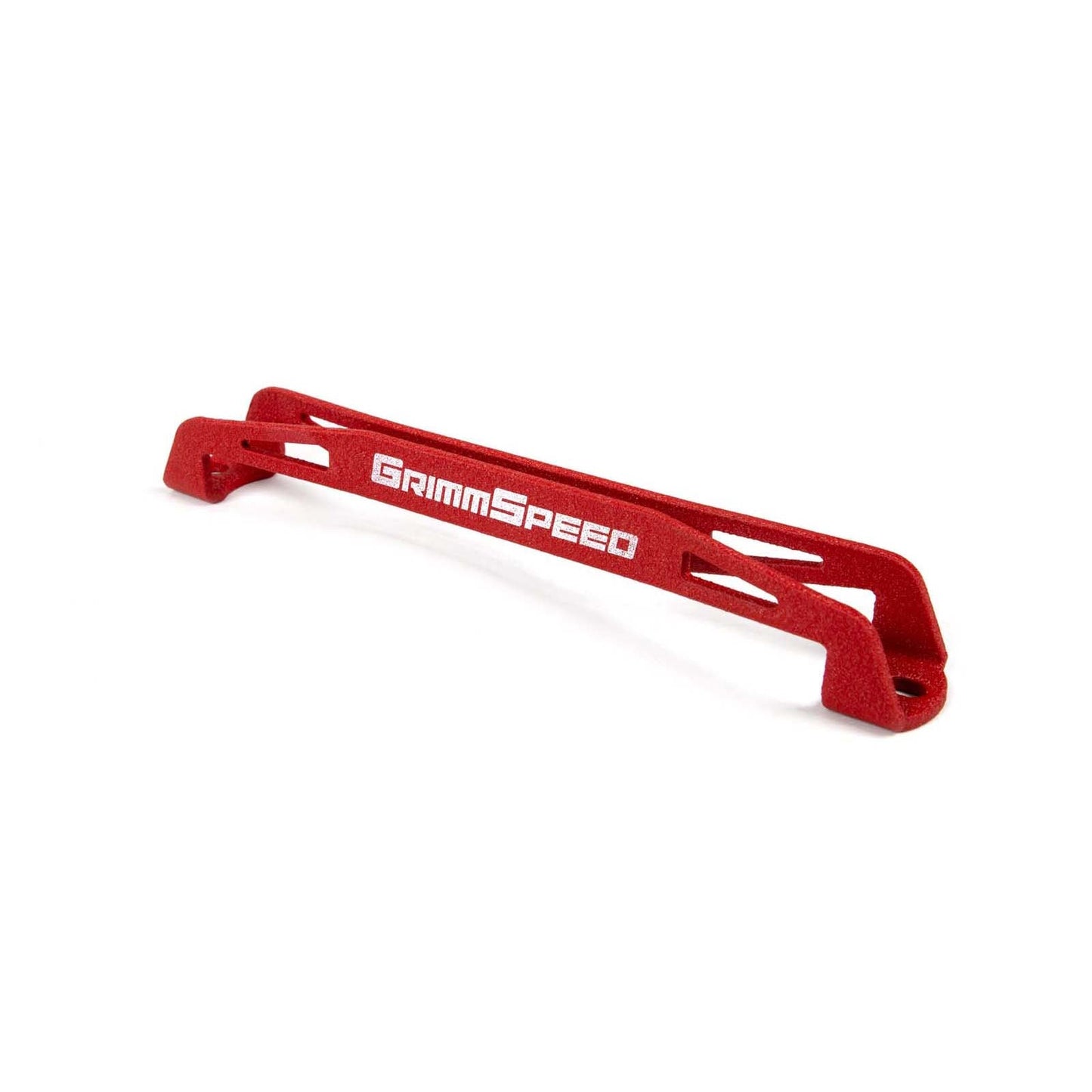 GrimmSpeed Lightweight Battery Tie Down Red - Subaru Models (inc. 2002+ WRX/STI)