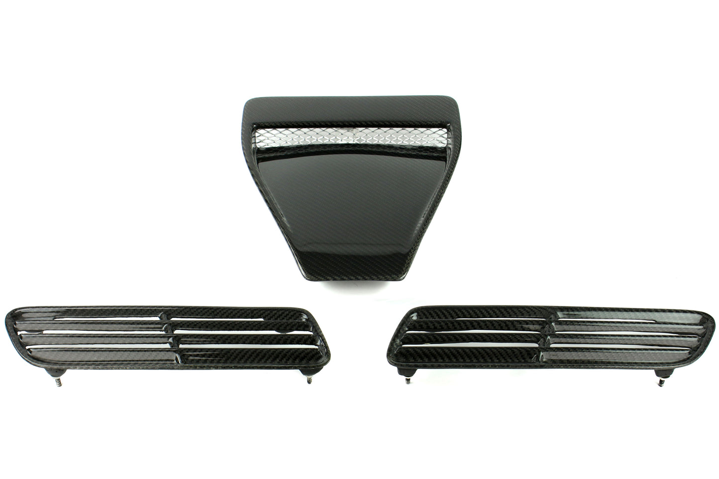 Seibon Carbon Fiber OE Style Hood Scoop - 2008-2015 Mitsubishi Evo X