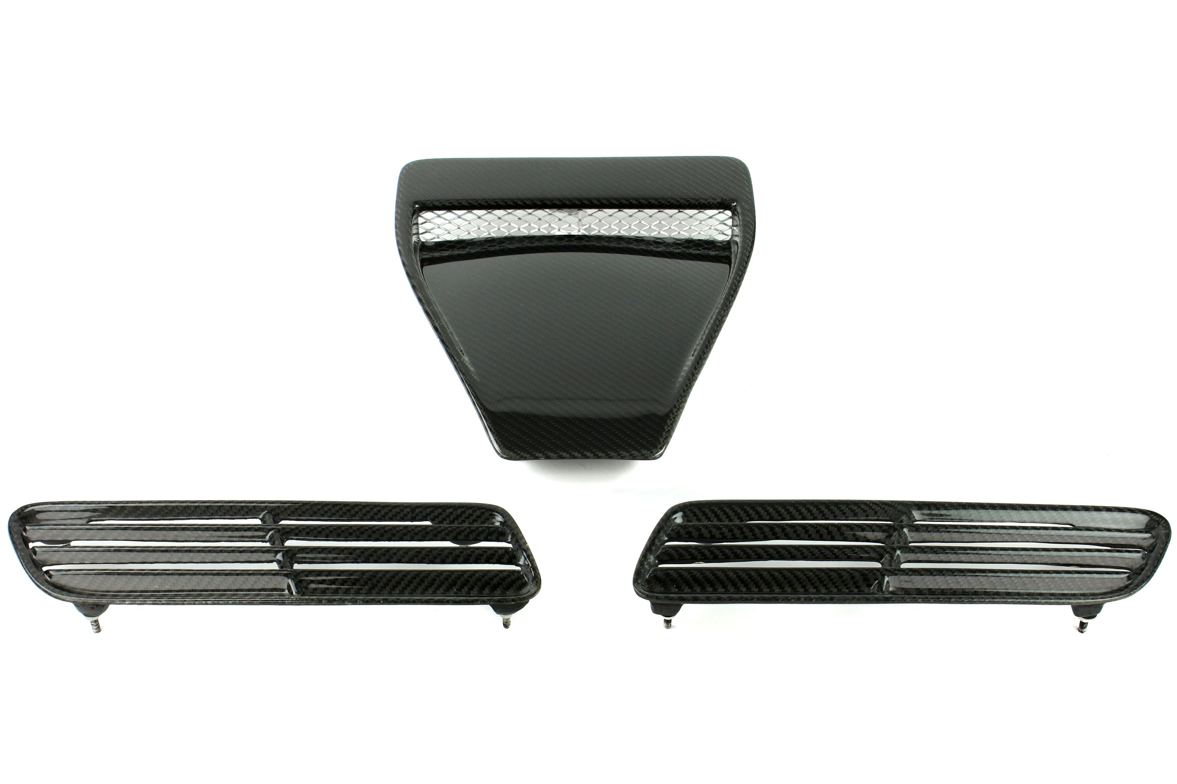 Seibon Carbon Fiber OE Style Hood Scoop - 2008-2015 Mitsubishi Evo X