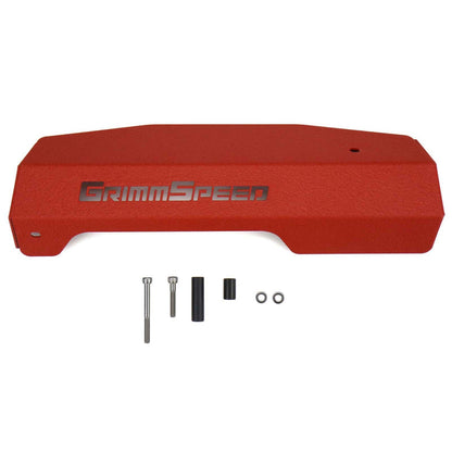 GrimmSpeed Pulley Cover Red - 2015-2021 Subaru WRX