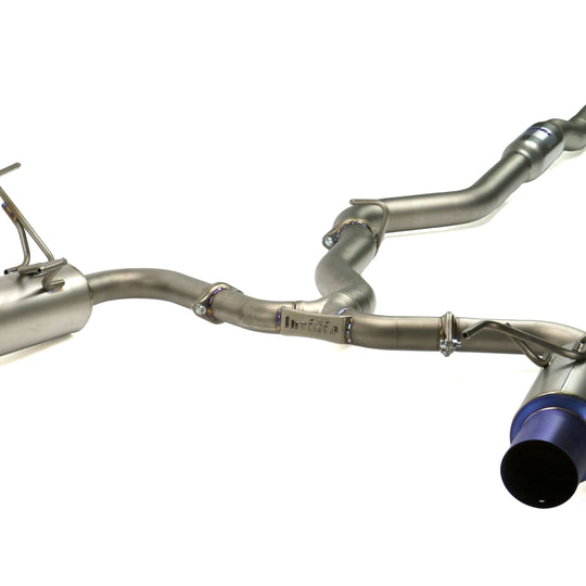 Invidia N1 Full Titanium Catback Exhaust System - Full Blue Tips - 2008-2014 Subaru WRX Sedan / 2008-2014 STI Sedan