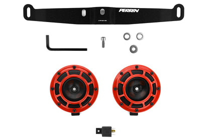 Hella Horns with Perrin Bracket - 2002-2007 Subaru WRX / STI