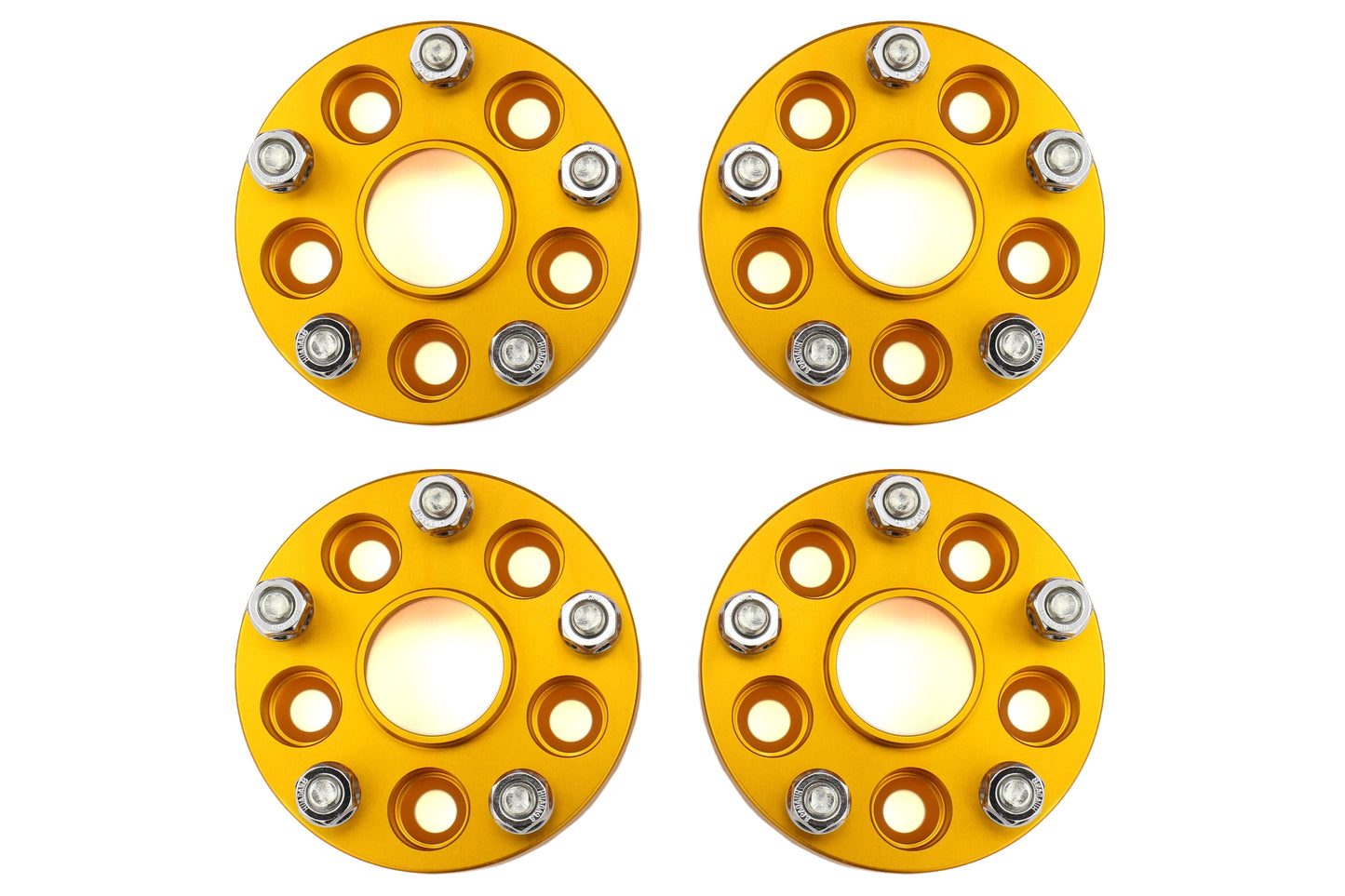 ISC Suspension 5x100 to 5x114.3 25mm Wheel Adapters Gold - Subaru Models (inc. 2002-2014 WRX)