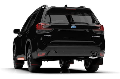Rally Armor UR Mudflaps Black Urethane Red Logo - 2019-2024 Subaru Forester