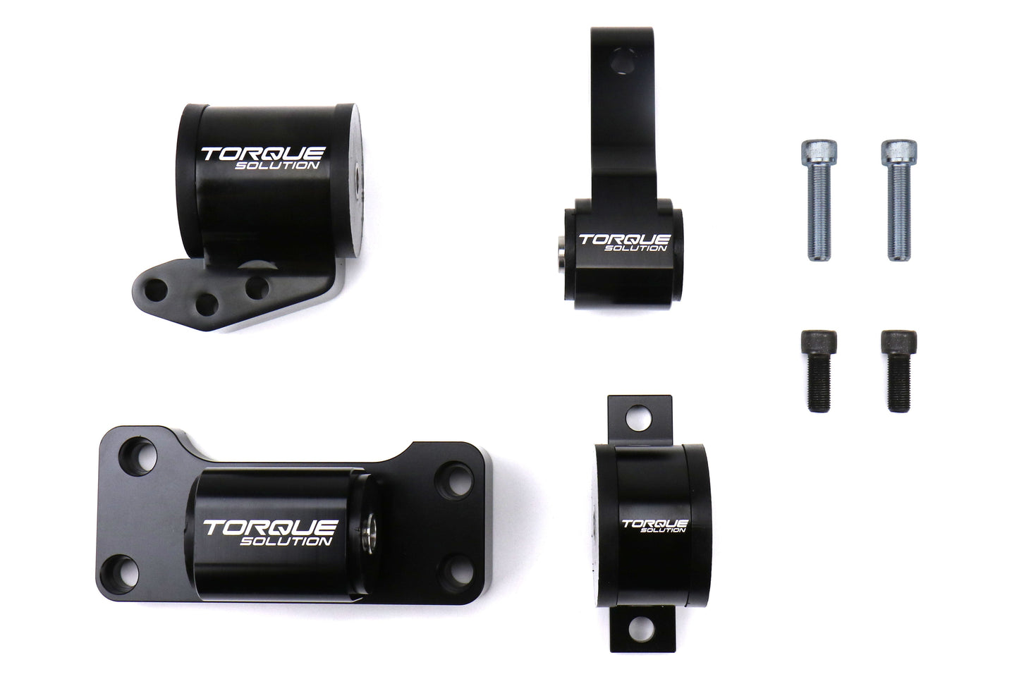 Torque Solution Billet Aluminum Engine Mount Kit - 2003-2006 Mitsubishi Evo 8/9