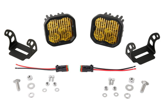 Diode Dynamics SS3 Pod Max Fog Light Kit Yellow