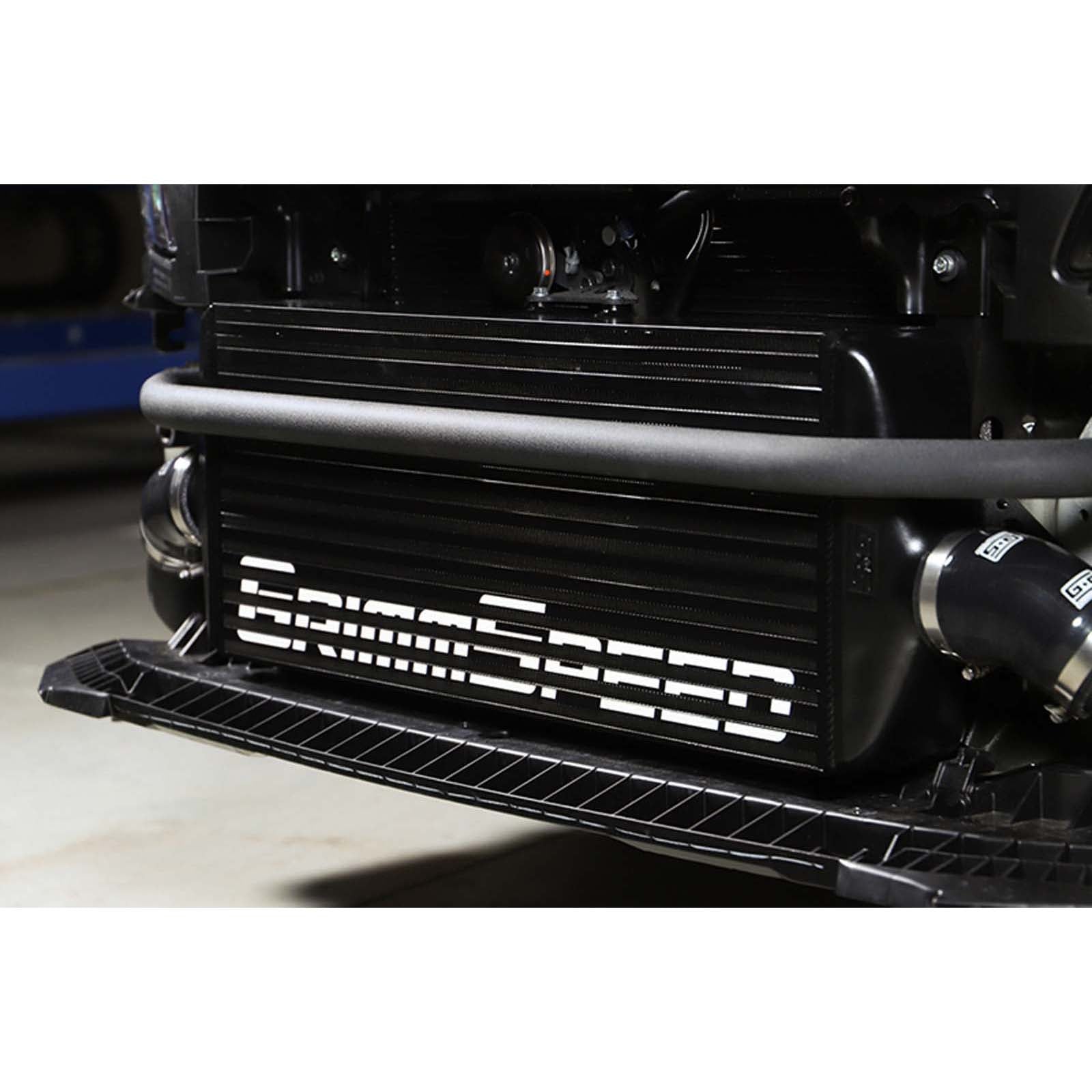 GrimmSpeed Front Mount Intercooler Kit Black Core w/ Black Piping - 2015-2021 Subaru WRX / STI
