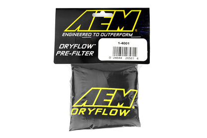 AEM DryFlow Pre-Filter Air Filter Wrap (6in Base 5.25in Top  9in Tall) - Universal