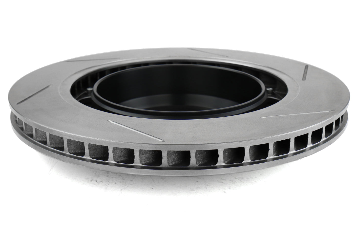 Stoptech 2 Piece AeroRotor and Hat 380x30 Slotted Front Right - 2009-2024 Nissan GT-R