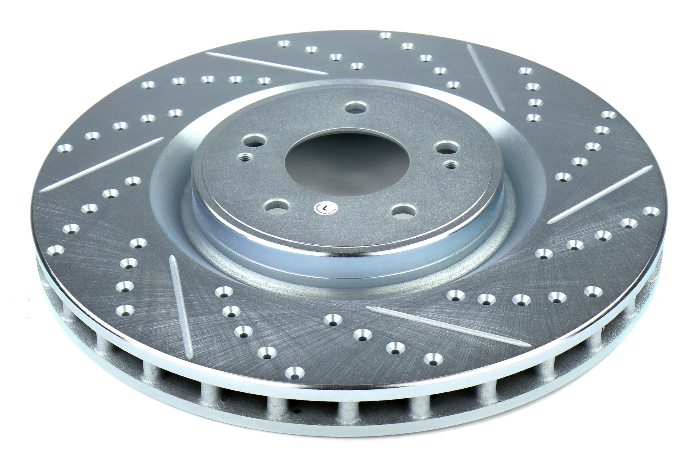Stoptech C-Tek Sport Drilled and Slotted Front Rotor Pair - 2008-2015 Mitsubishi Evo X