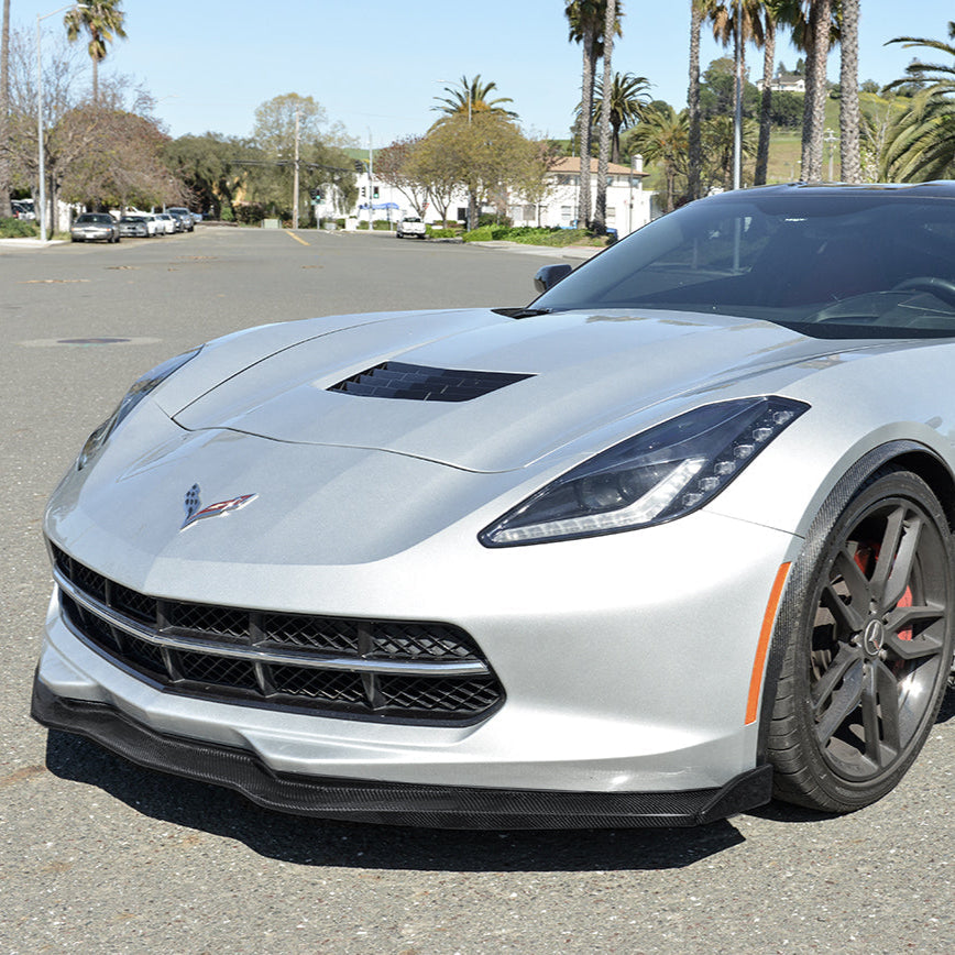 Chevrolet Corvette C7 Stage 2 Front Splitter With Side End Caps