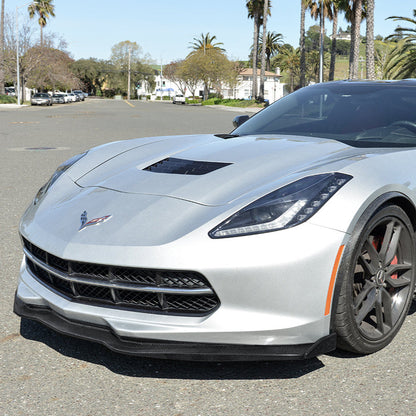 Chevrolet Corvette C7 Stage 2 Front Splitter With Side End Caps