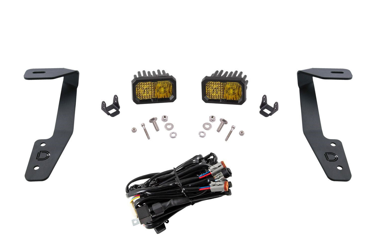 Diode Dynamics Stage Series 2 Inch Ditch Light Kit Pro Yellow Combo - 2018-2020 Subaru Crosstrek