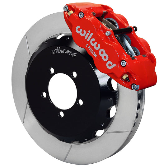 Wilwood FNSL6R 13.06in Front Kit Red - 2002-2021 Subaru WRX / 2004-2021 STI / 2003-2006 Baja / 1998-2013 Forester / 1994-2014 Impreza / 1994-2009 Legacy / 2000-2009 Outback
