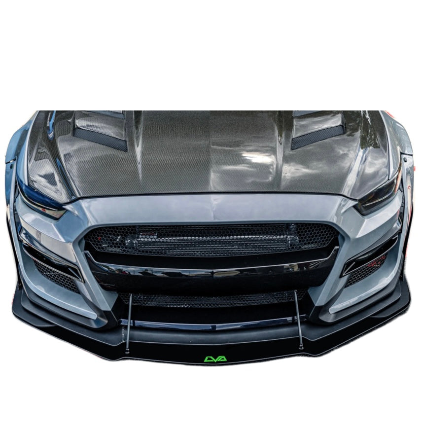 LVA 2015-2023 FORD MUSTANG GT500 V.2 FRONT SPLITTER (AFTERMARKET BUMPER)