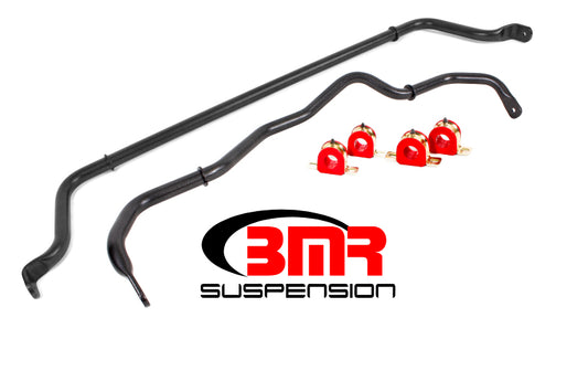 BMR 16-20 6th Gen Camaro Front & Rear Sway Bar Kit w/ Bushings - Black Hammertone