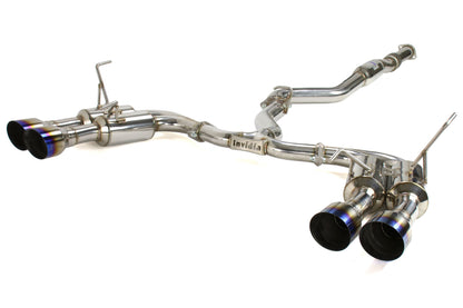 Invidia Gemini R400 Single Layer Cat Back Exhaust - Titanium Burnt Tips - 2010-2014 Subaru WRX / 2011-2014 STI (Sedan Only)