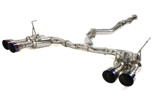 Invidia Gemini R400 Single Layer Cat Back Exhaust - Titanium Burnt Tips - 2010-2014 Subaru WRX / 2011-2014 STI (Sedan Only)