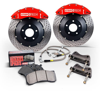 Stoptech ST-40 Big Brake Kit Front 355mm Red Slotted Rotors - 2013-2016 Scion FR-S / 2013-2020 Subaru BRZ / 2017-2019 Toyota 86