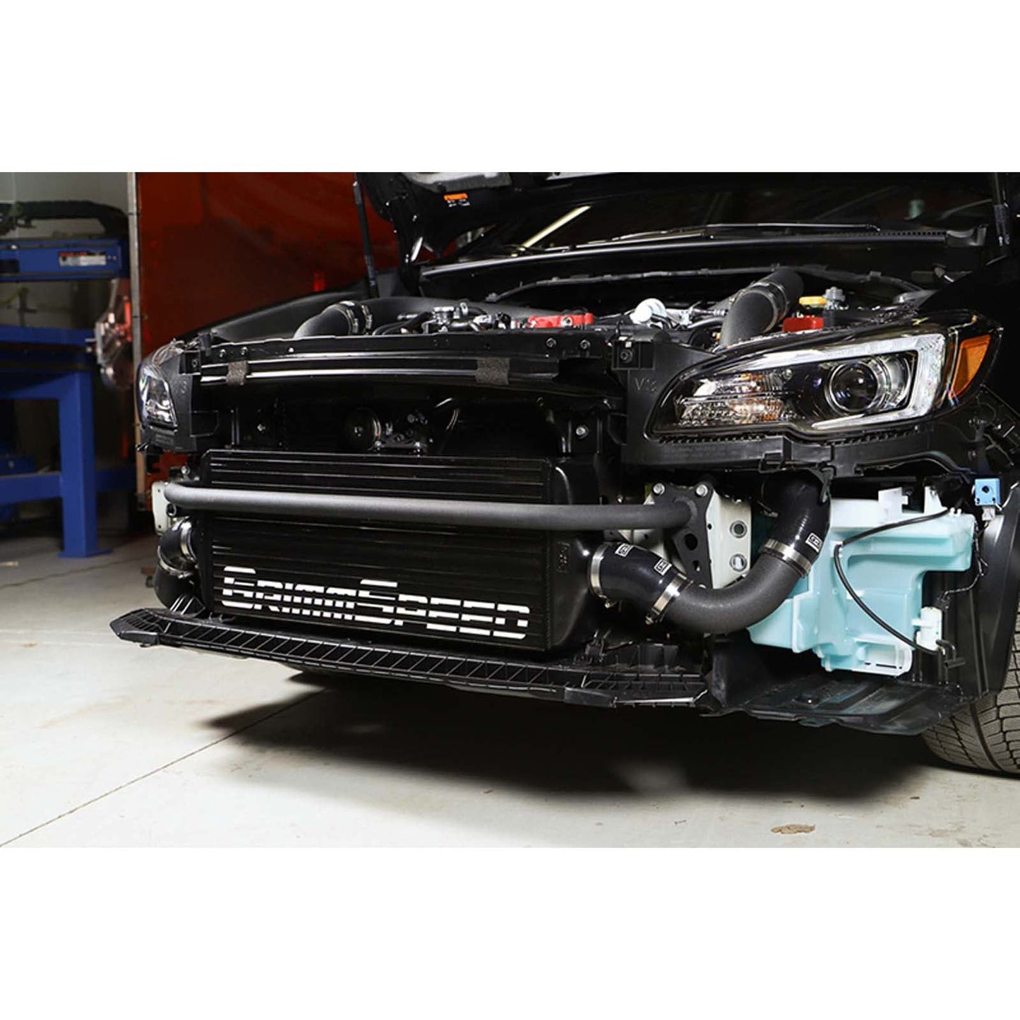 GrimmSpeed Front Mount Intercooler Kit Black Core w/ Black Piping - 2015-2021 Subaru WRX / STI