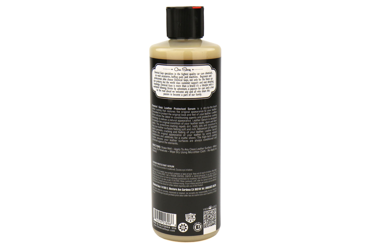 Chemical Guys Natural-Look Leather Conditioner and Protective Coating Serum (16oz) - Universal