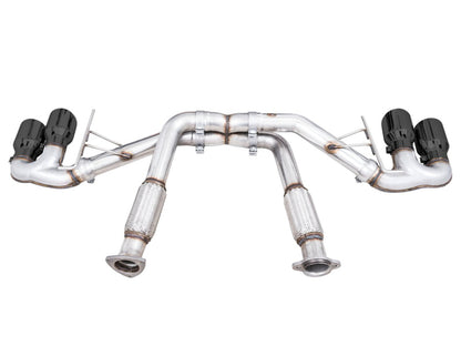 AWE Tuning 2020 Chevrolet Corvette (C8) Track Edition Exhaust - Quad Diamond Black Tips