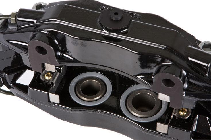 Stoptech ST-40 Big Brake Kit Front 328mm Black Zinc Drilled Rotor - 1998-2001 Subaru Impreza 2.5RS