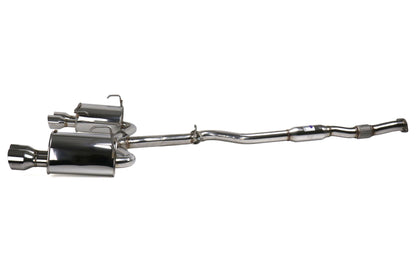 Invidia Q300 Quad Tipped Cat Back Exhaust - Single Layer Stainless Steel Tips - 2011-2014 Subaru WRX / STI Sedan