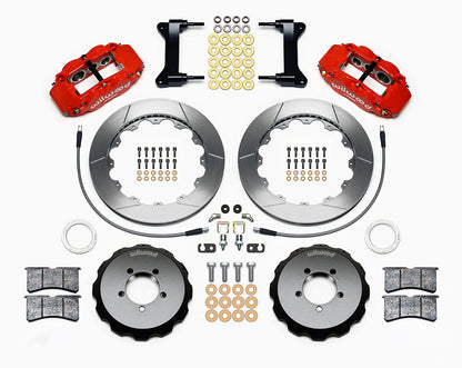 Wilwood FNSL6R 13.06in Front Kit Red - 2002-2021 Subaru WRX / 2004-2021 STI / 2003-2006 Baja / 1998-2013 Forester / 1994-2014 Impreza / 1994-2009 Legacy / 2000-2009 Outback