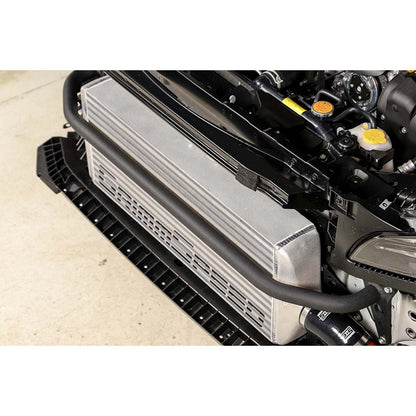 GrimmSpeed Front Mount Intercooler Kit Silver Core w/ Red Piping - 2015-2021 Subaru STI