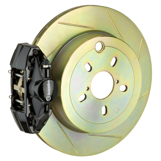 Brembo Gran Turismo Slotted Brake Kit 2 Piston 1-Piece Black Rear - 2013-2016 Scion FR-S / 2013-2020 Subaru BRZ / 2017-2019 Toyota 86