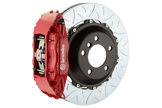 Brembo GT Systems 4 Piston Front Red Big Brake Kit Type 3 Slotted Rotors - 2005-2021 Subaru STI