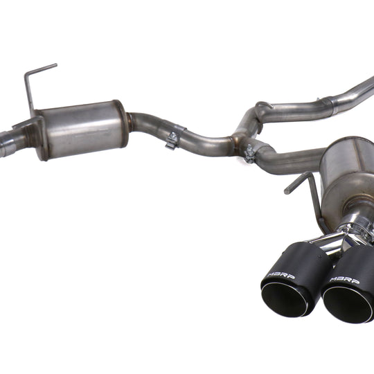 MBRP Street 3in Quad Carbon Fiber Tip Cat Back Exhaust - 2015-2021 Subaru WRX / STI